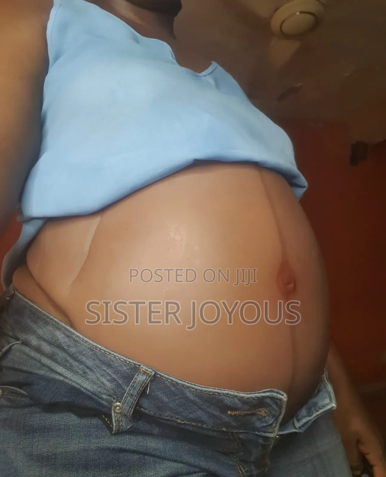 Stage 2 Color 4 Customized Silicone Belly With Linea Nigra