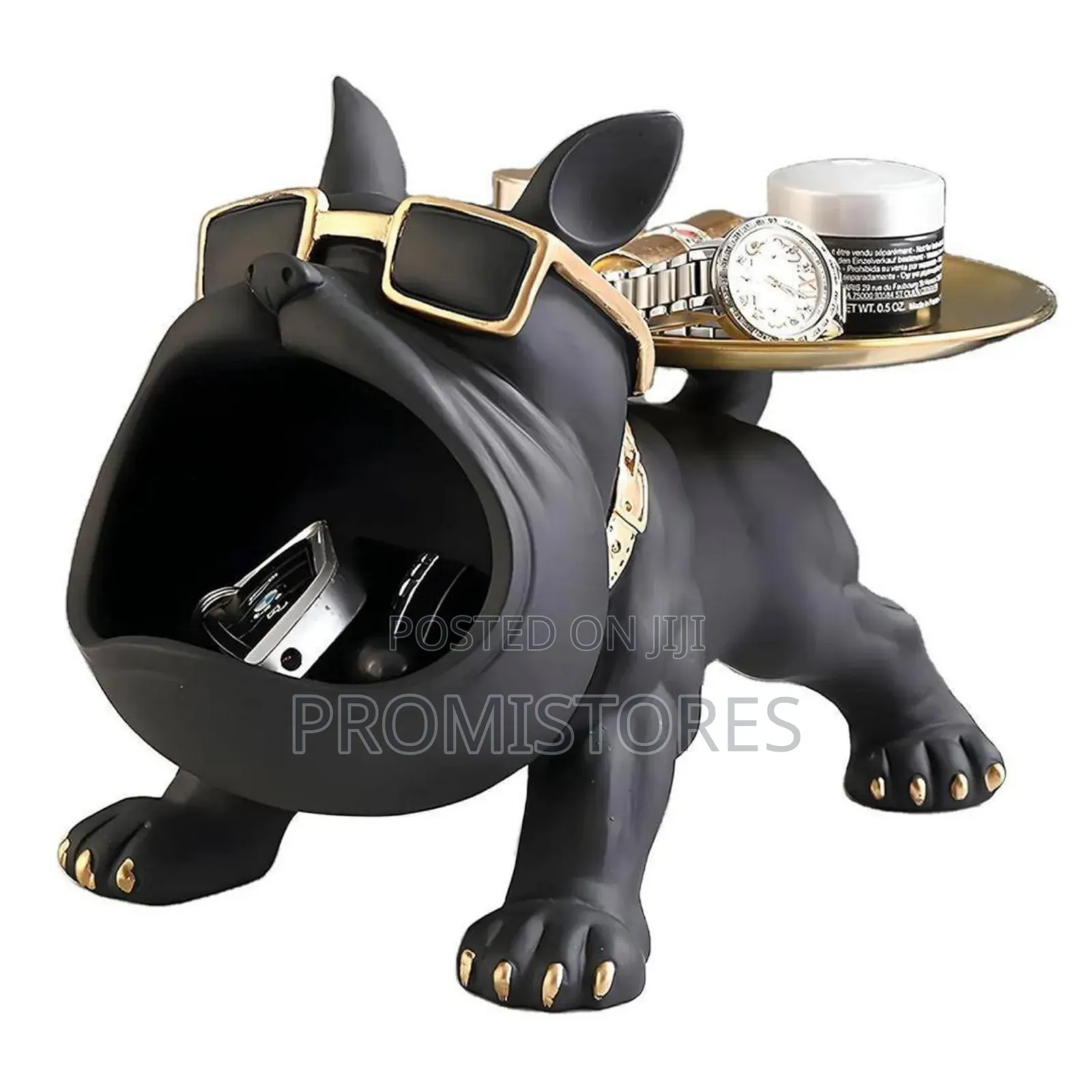 French Bulldog Resin With Storage Tray