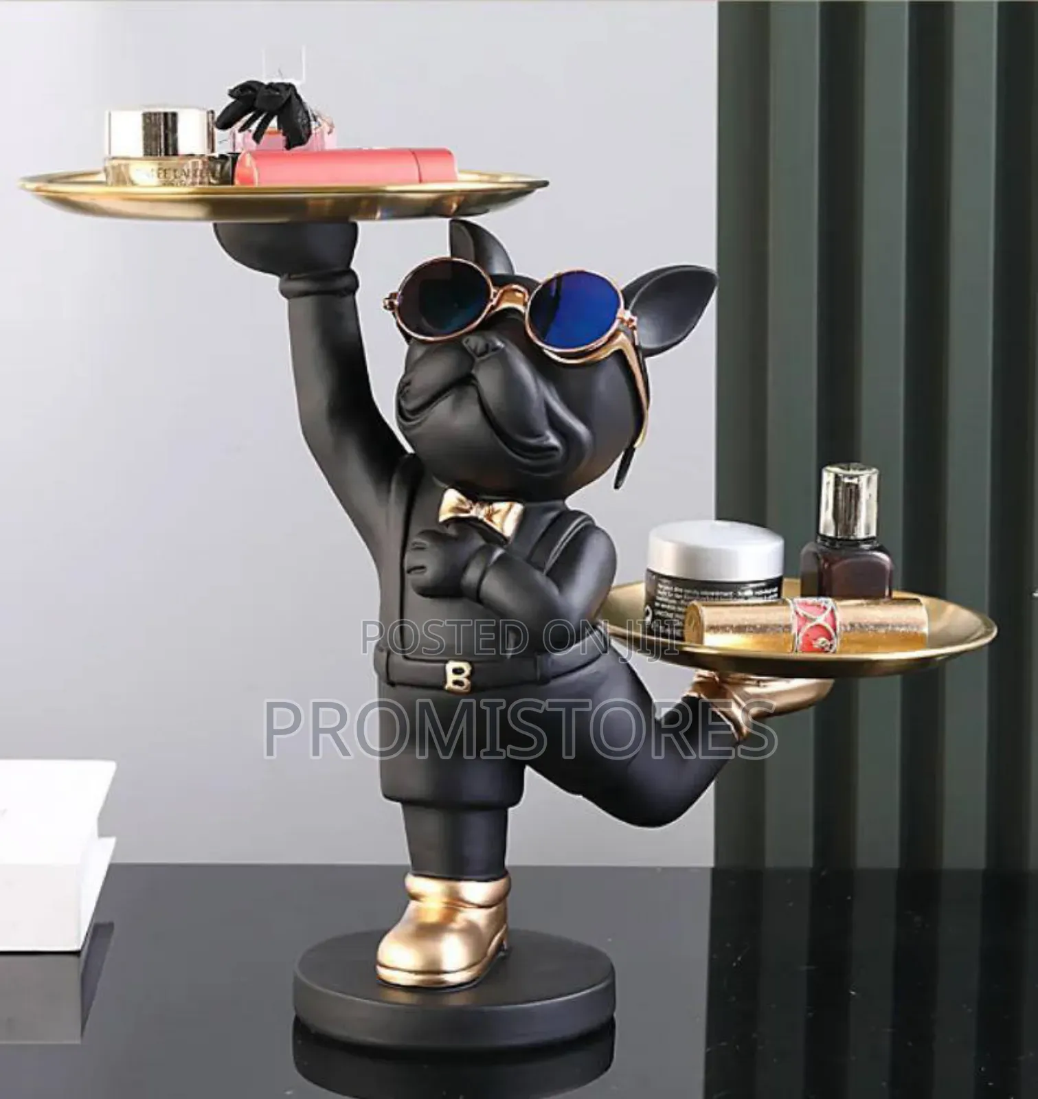 French Bulldog Resin With Storage Tray