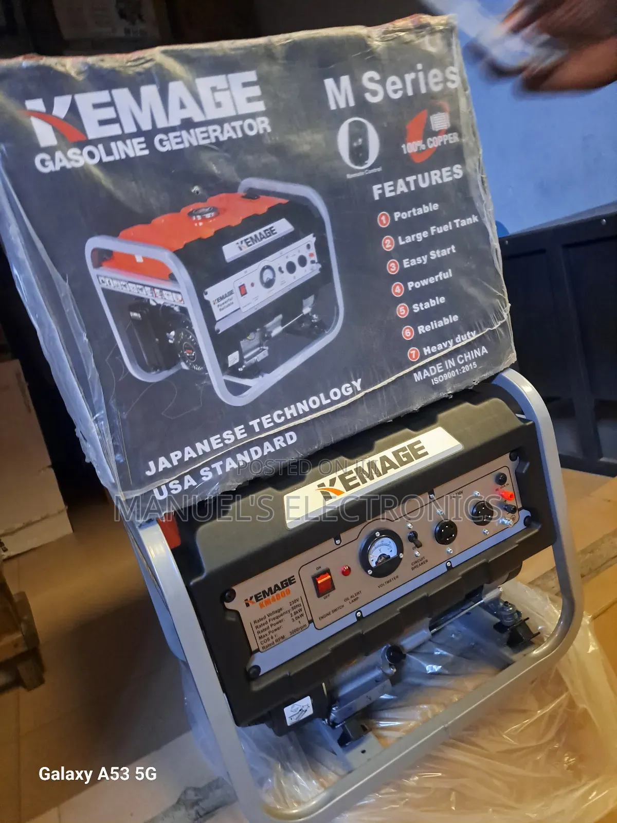 We Have Kemage 3.5kva Petrol Gen 100% Copper Coil Manual