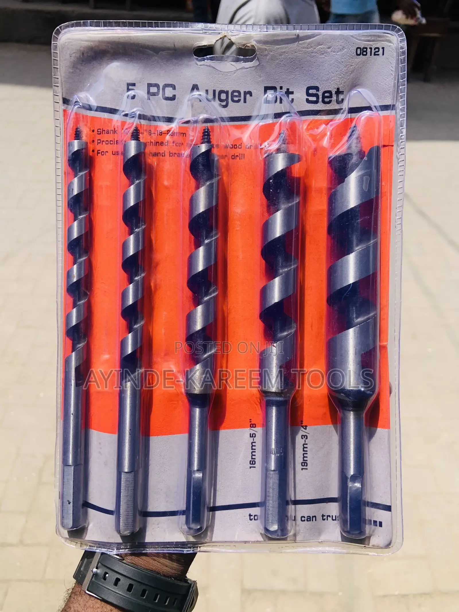 5pcs Auger Bit Set (10-13-16-19-25)