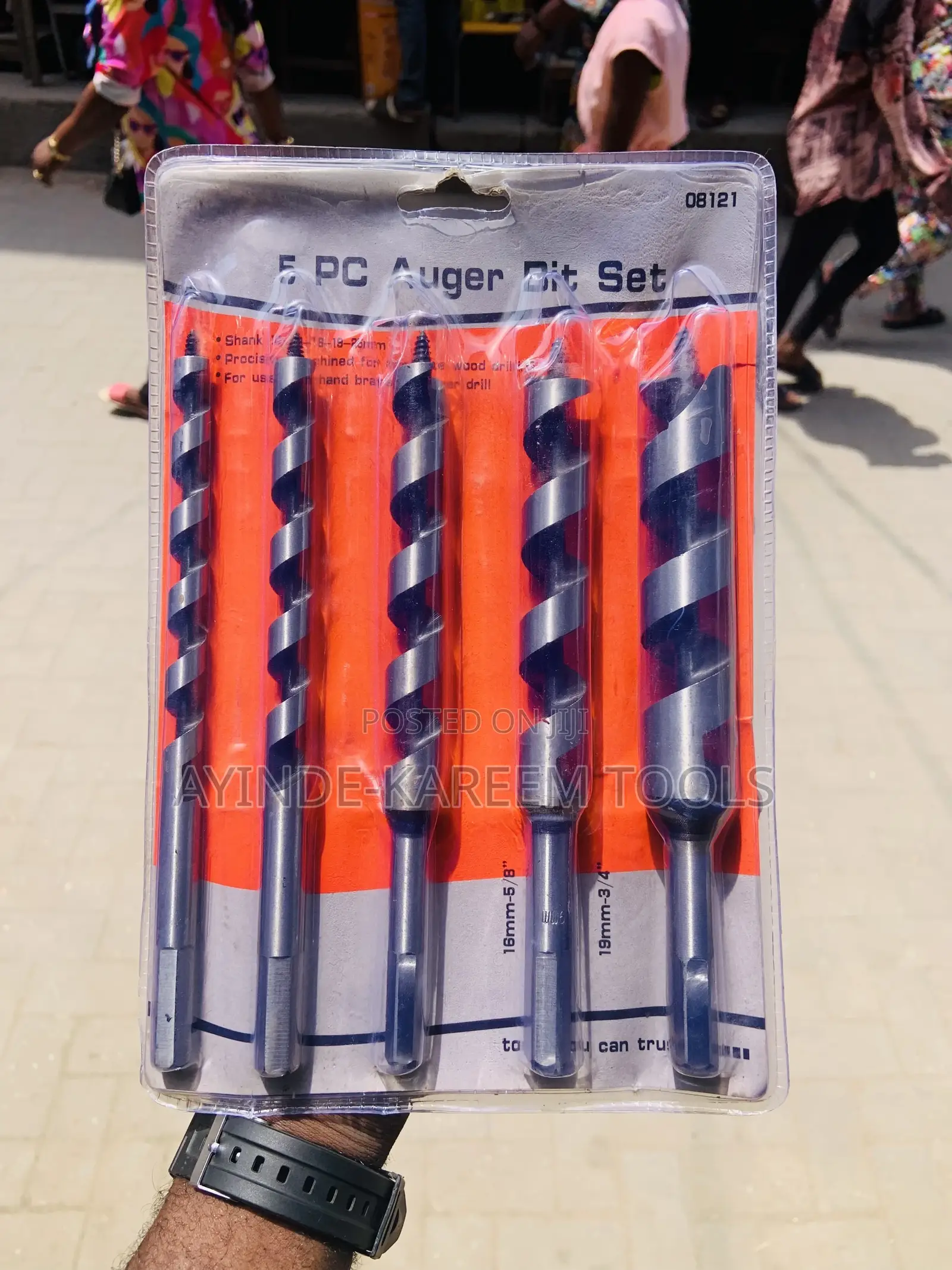 5pcs Auger Bit Set (10-13-16-19-25)