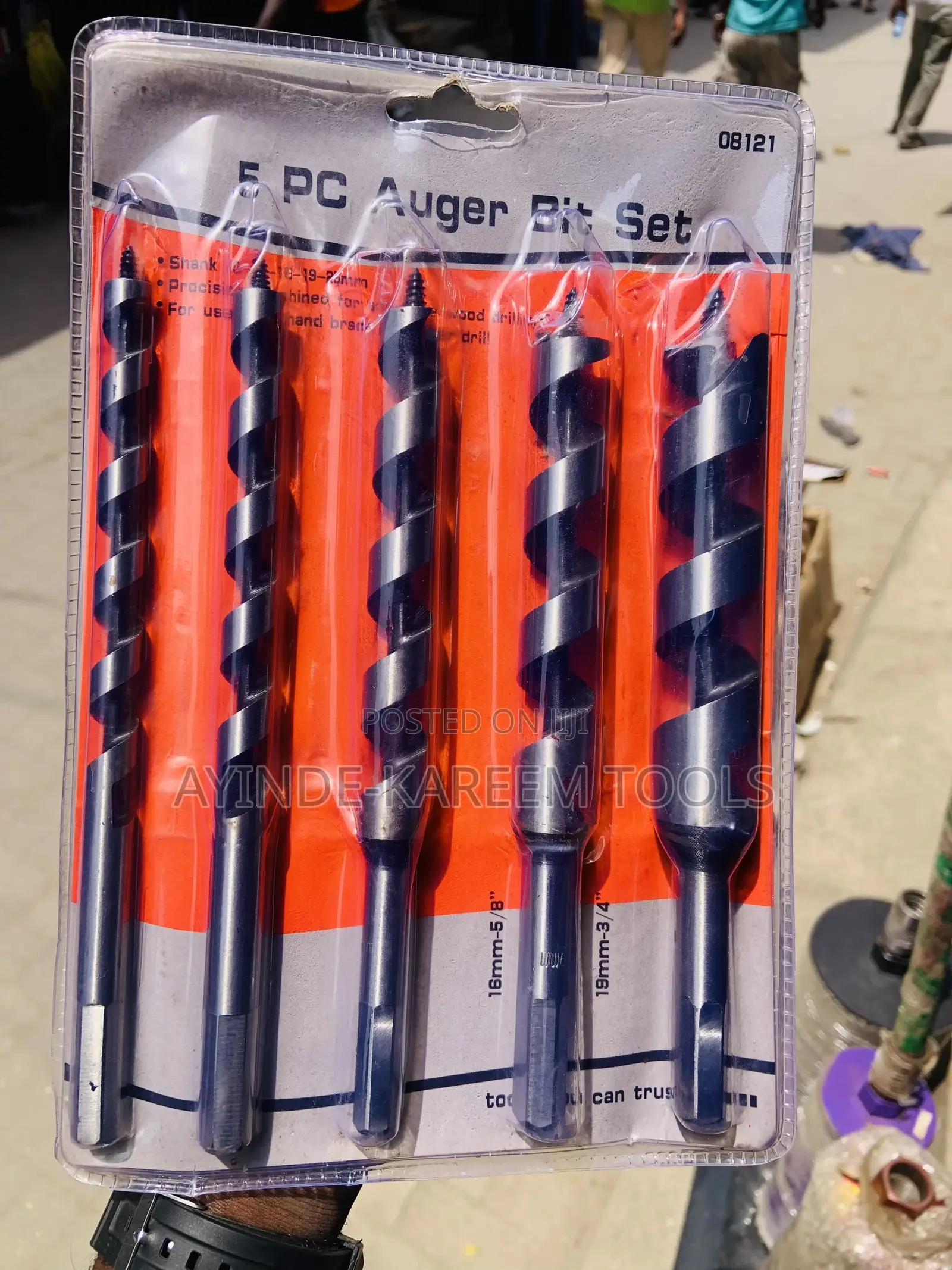 5pcs Auger Bit Set (10-13-16-19-25)