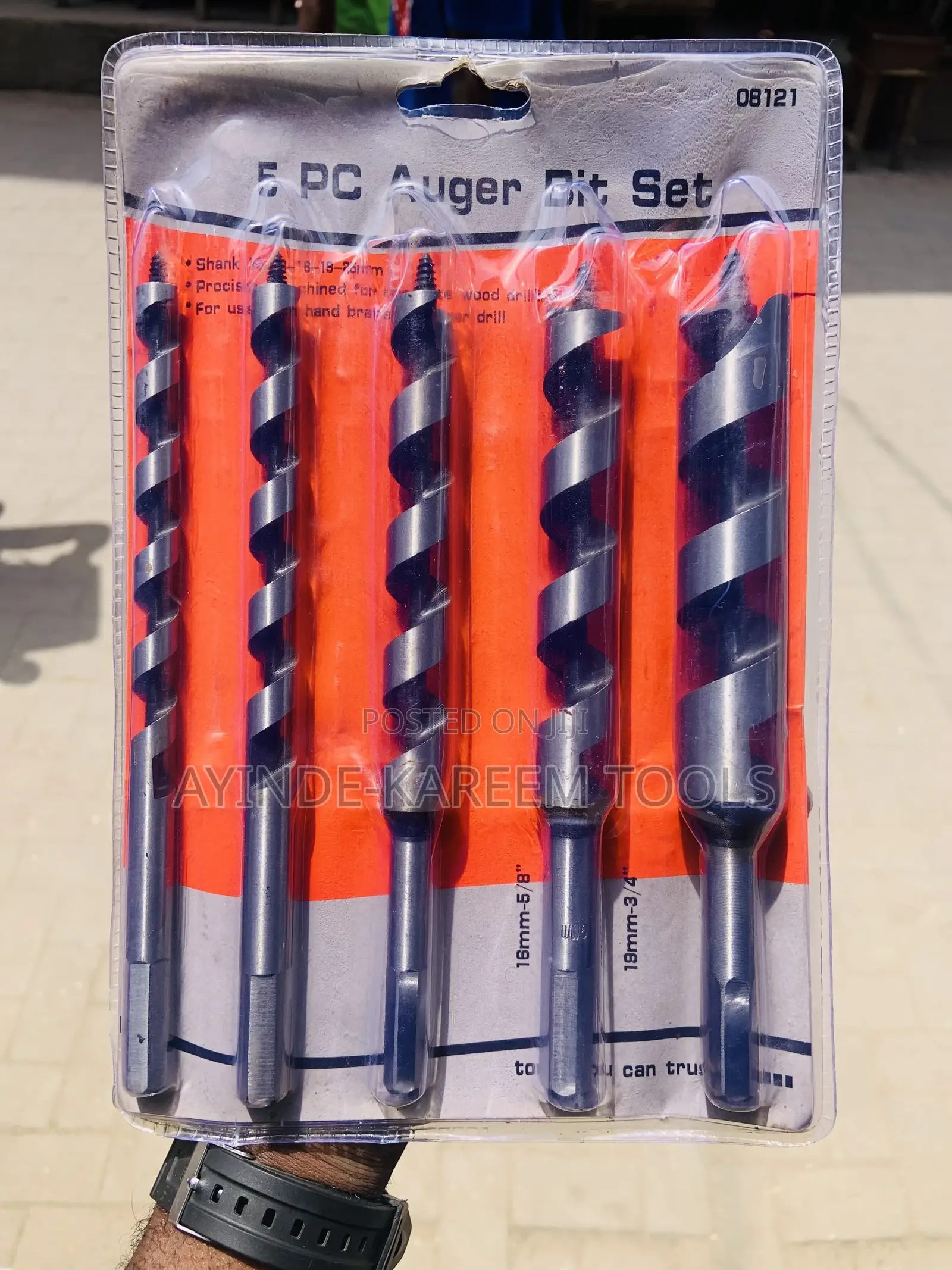 5pcs Auger Bit Set (10-13-16-19-25)