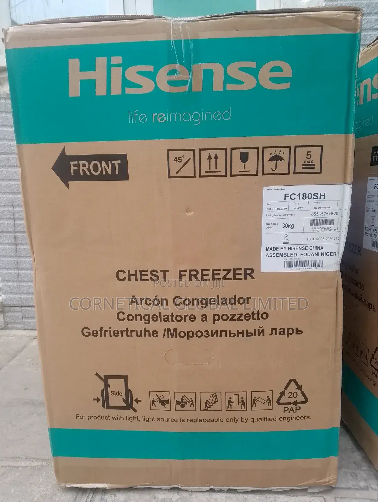 Hisense 142l Chest Freezer Fc180sh