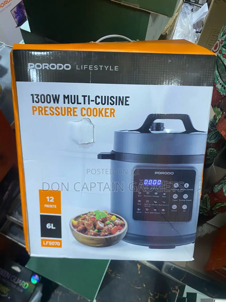 Porodo Pressure Cooker 1300w Multi Cuisine 6l