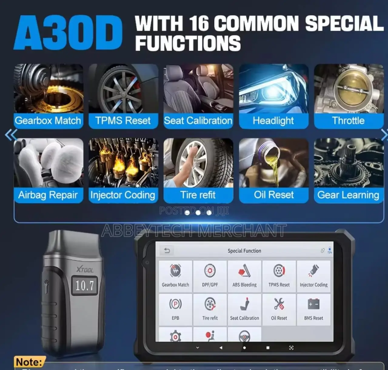 Xtool Anyscan A30d All System Car Scanner With 16 Resets