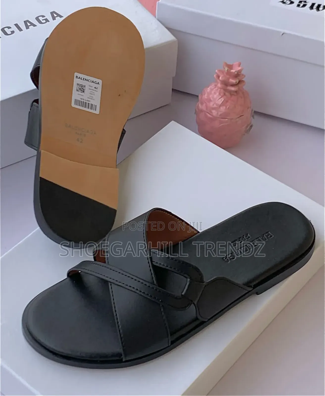 Criss Cross Gucci Palm Slippers