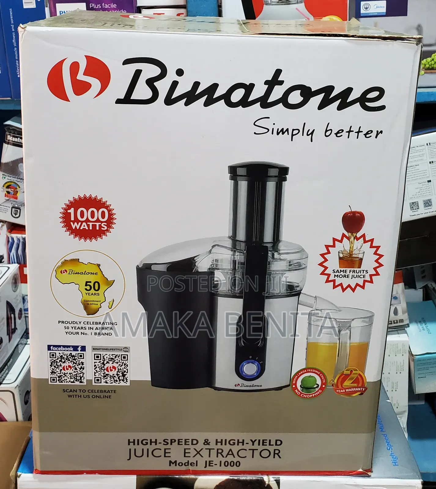 Binatone Juice Extractor Je 1000
