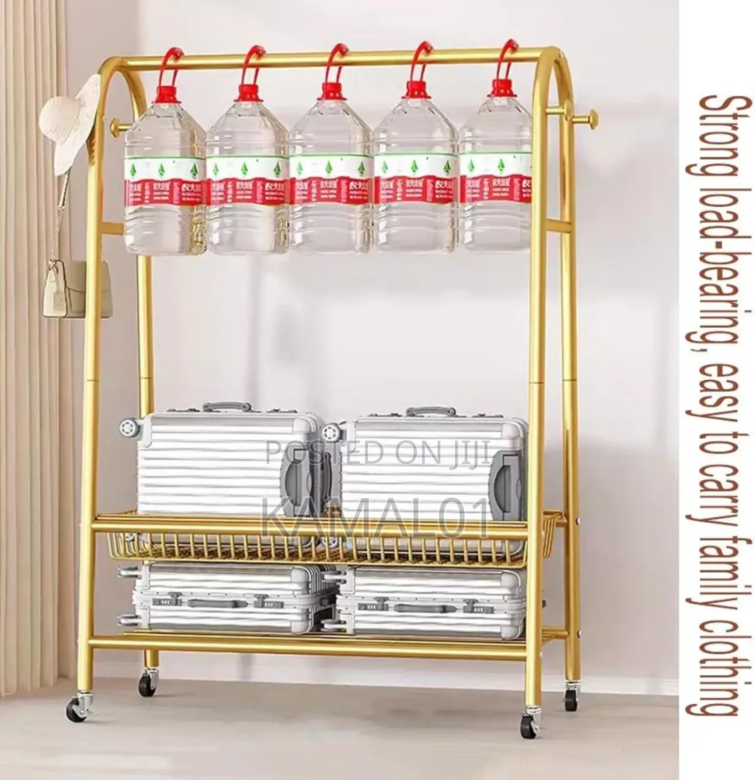 Garment Rack, Freestanding Clothes Rack With Wheels