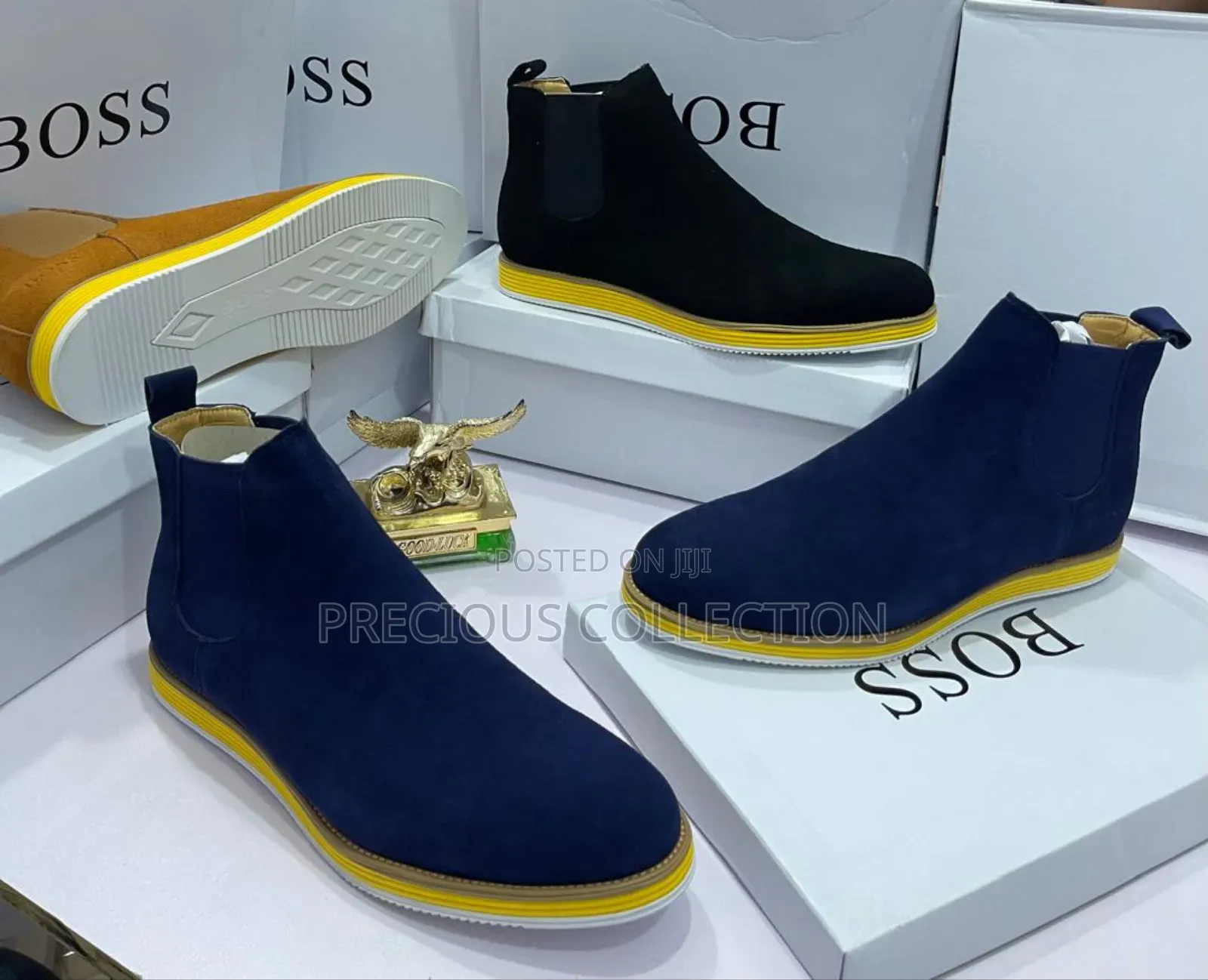 Ankle Suede Single Sole Boss Shoe