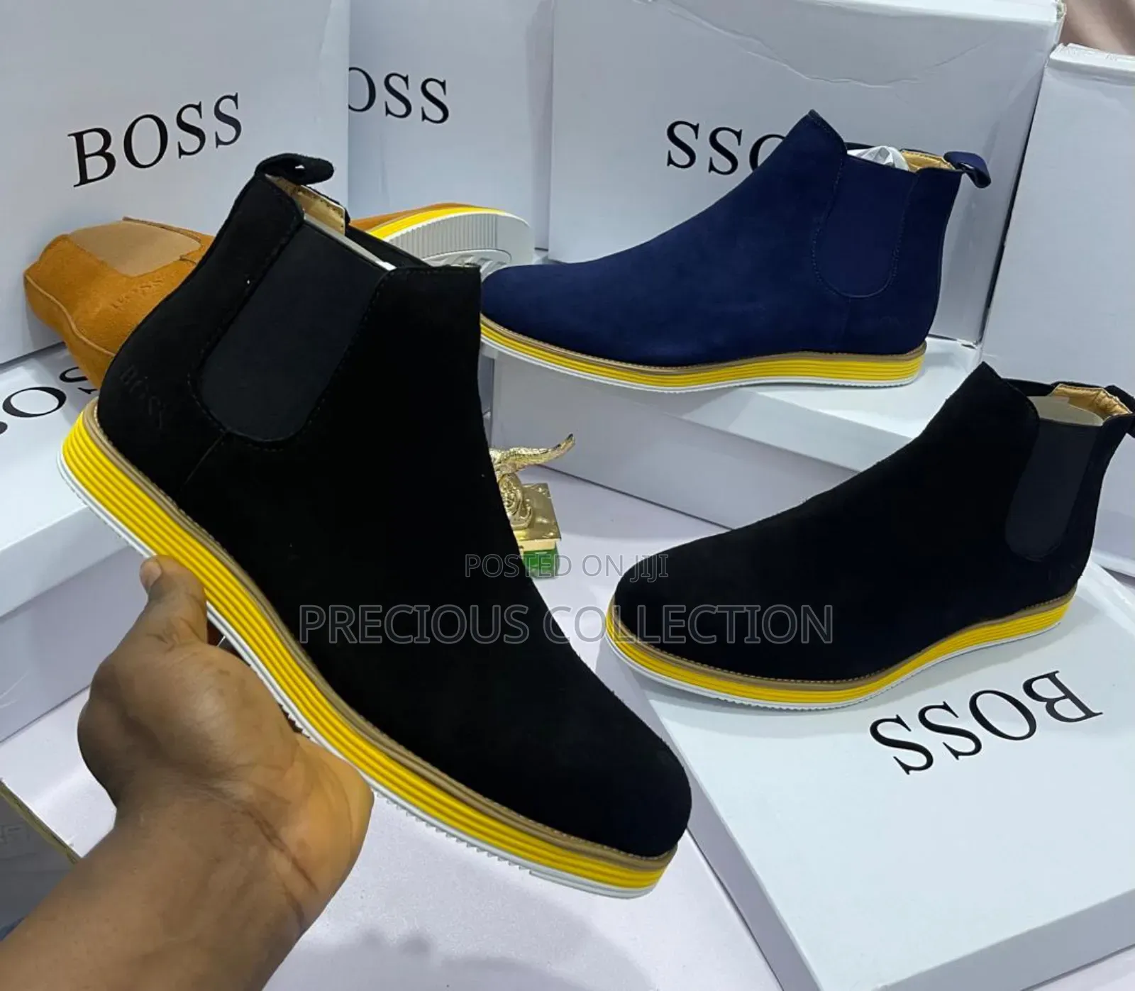Ankle Suede Single Sole Boss Shoe