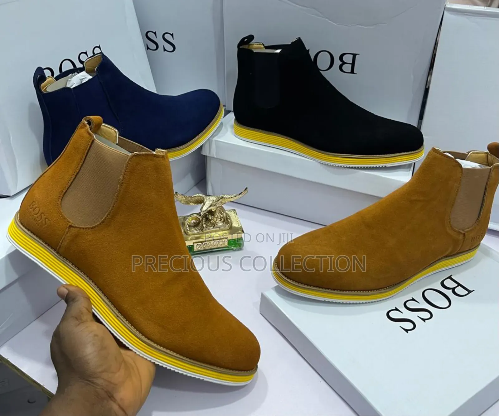 Ankle Suede Single Sole Boss Shoe