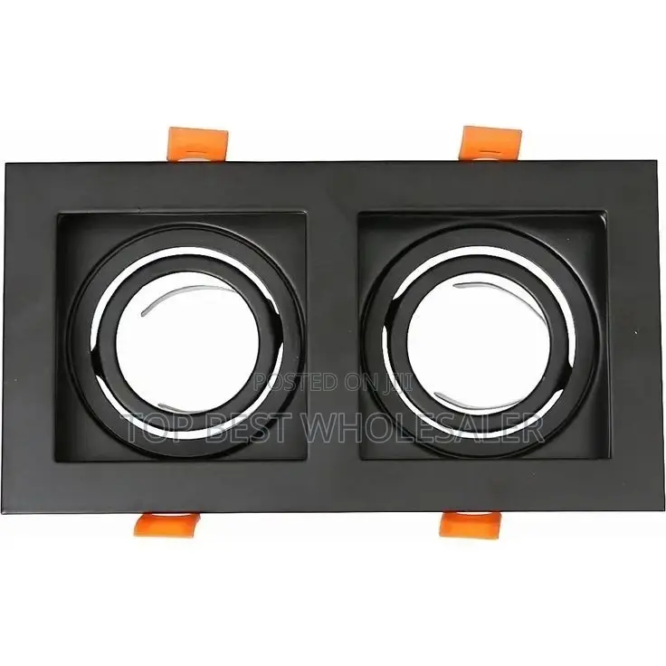 Square Ceiling Recessed Gu10 Downlight Complete With Bulbs
