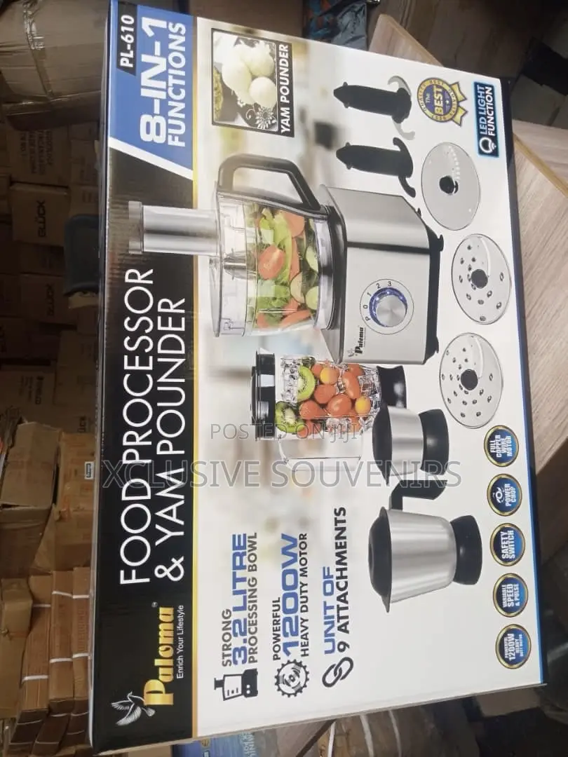 Paloma Food Processor and Yam Pounder (8in1 Functions)