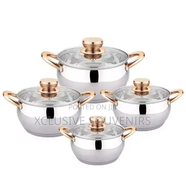 Haus Roland 8pcs Stainless Steel Cookware Set