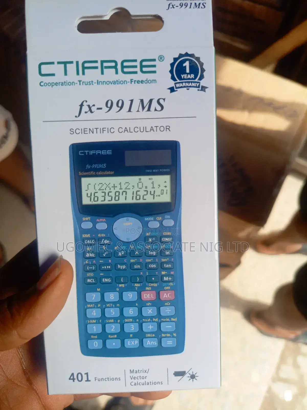 Original Scientific Calculator.Function With Battery & Solar