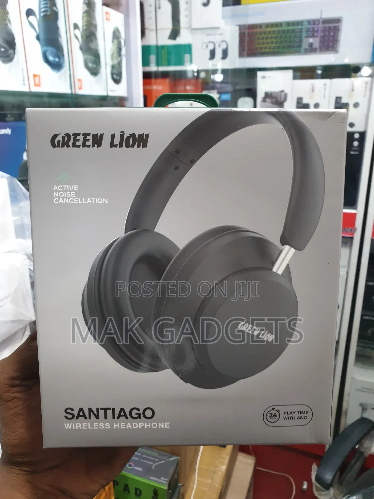 Green Lion Santiago Wireless Headphone Black