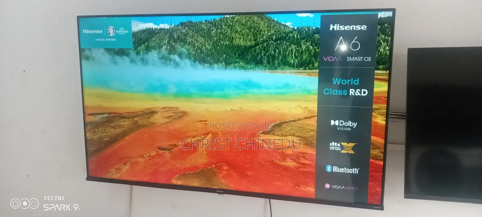A6 Series 55inches Hisense Frameless Smart Tv