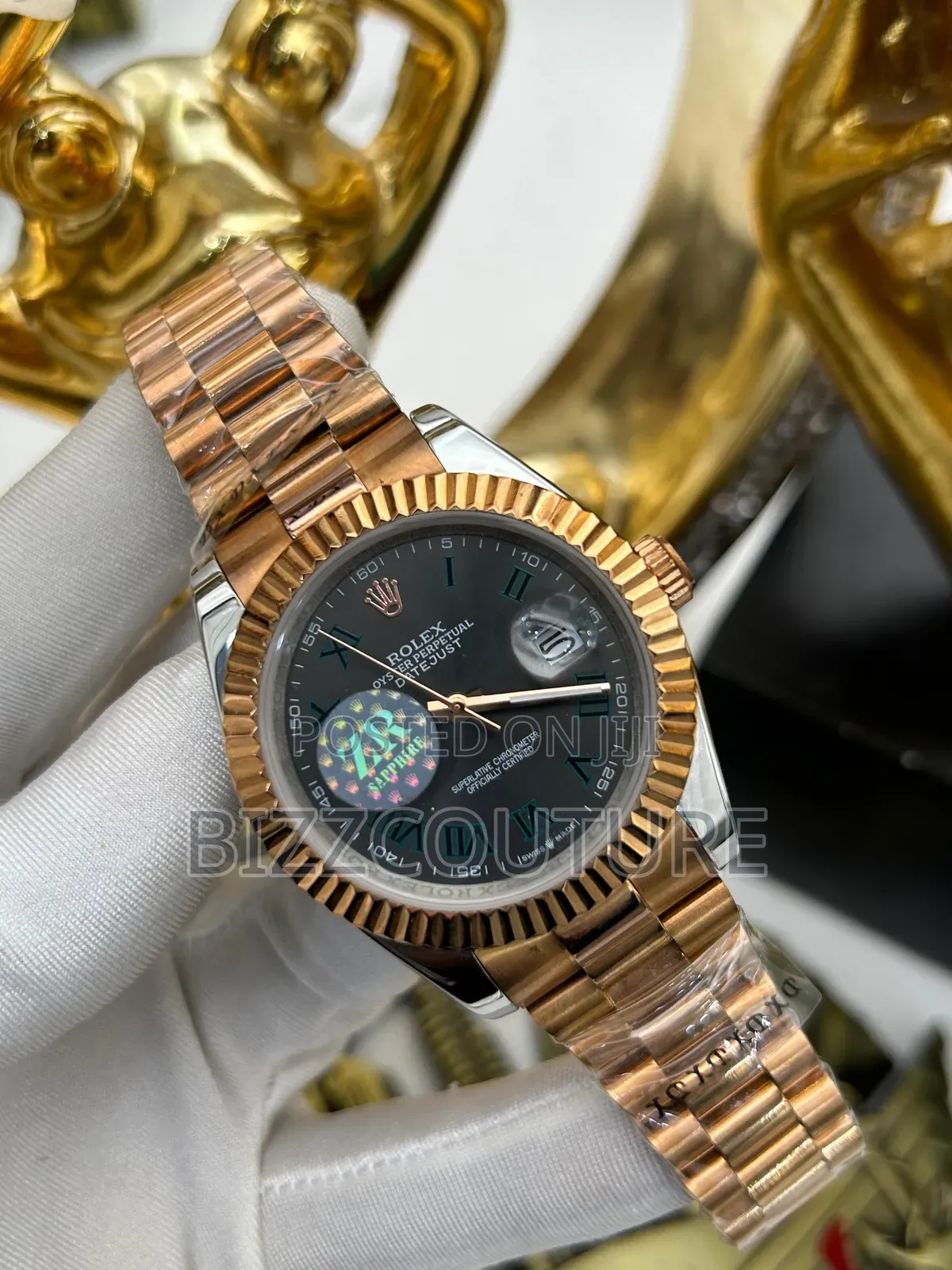 Original Rolex Date-Just Gold Stainless Steel Watch