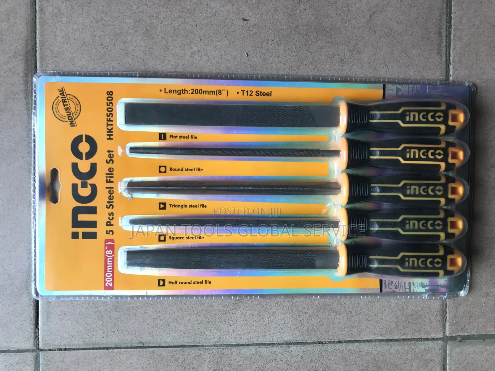 5pcs Steel File Set Ingco