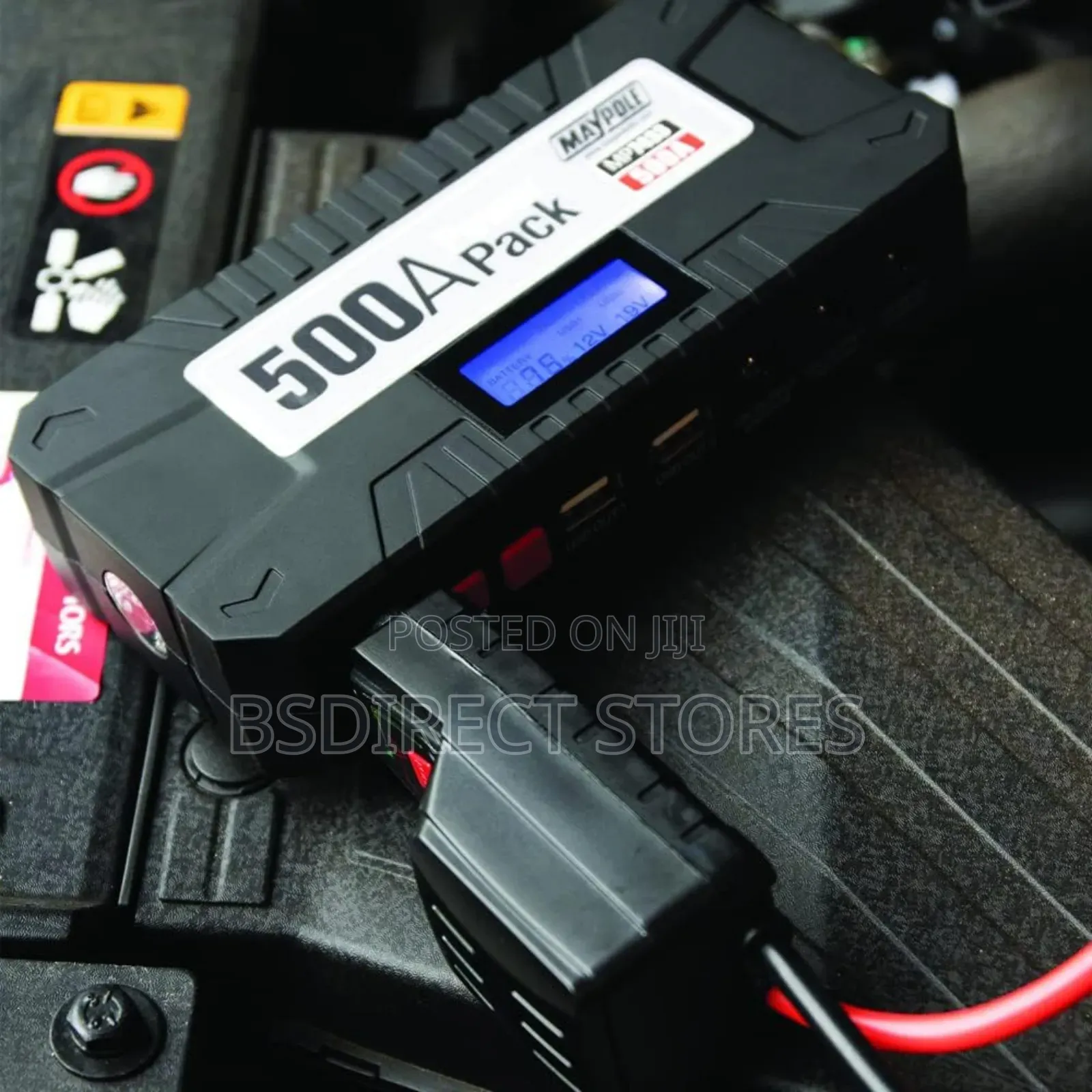 Maypole 500 A Lithium Ion Jump Starter Petrol 6 L Diesel 5 L