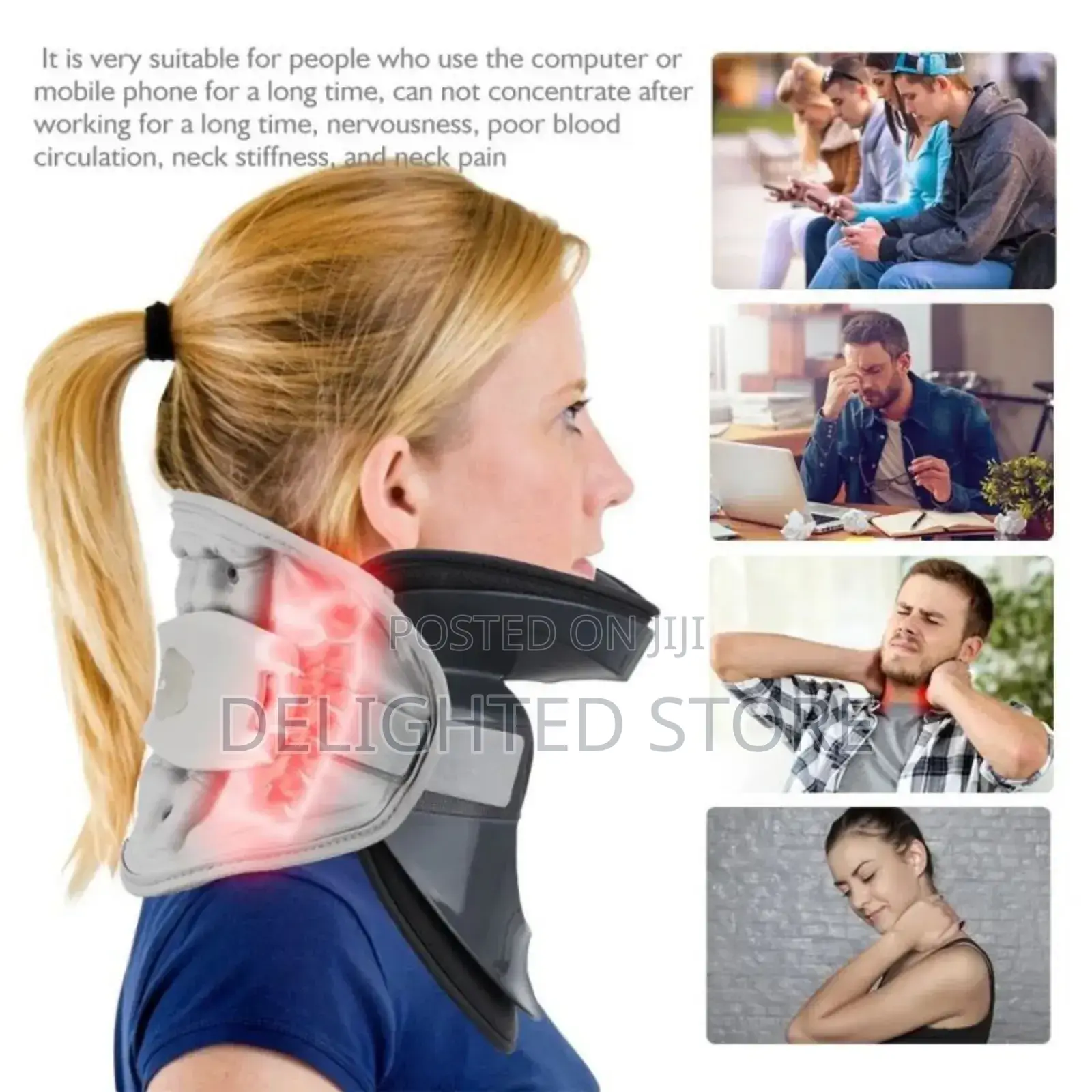 Inflatable Neck Retainer/Cervical Collar With Manual Pump