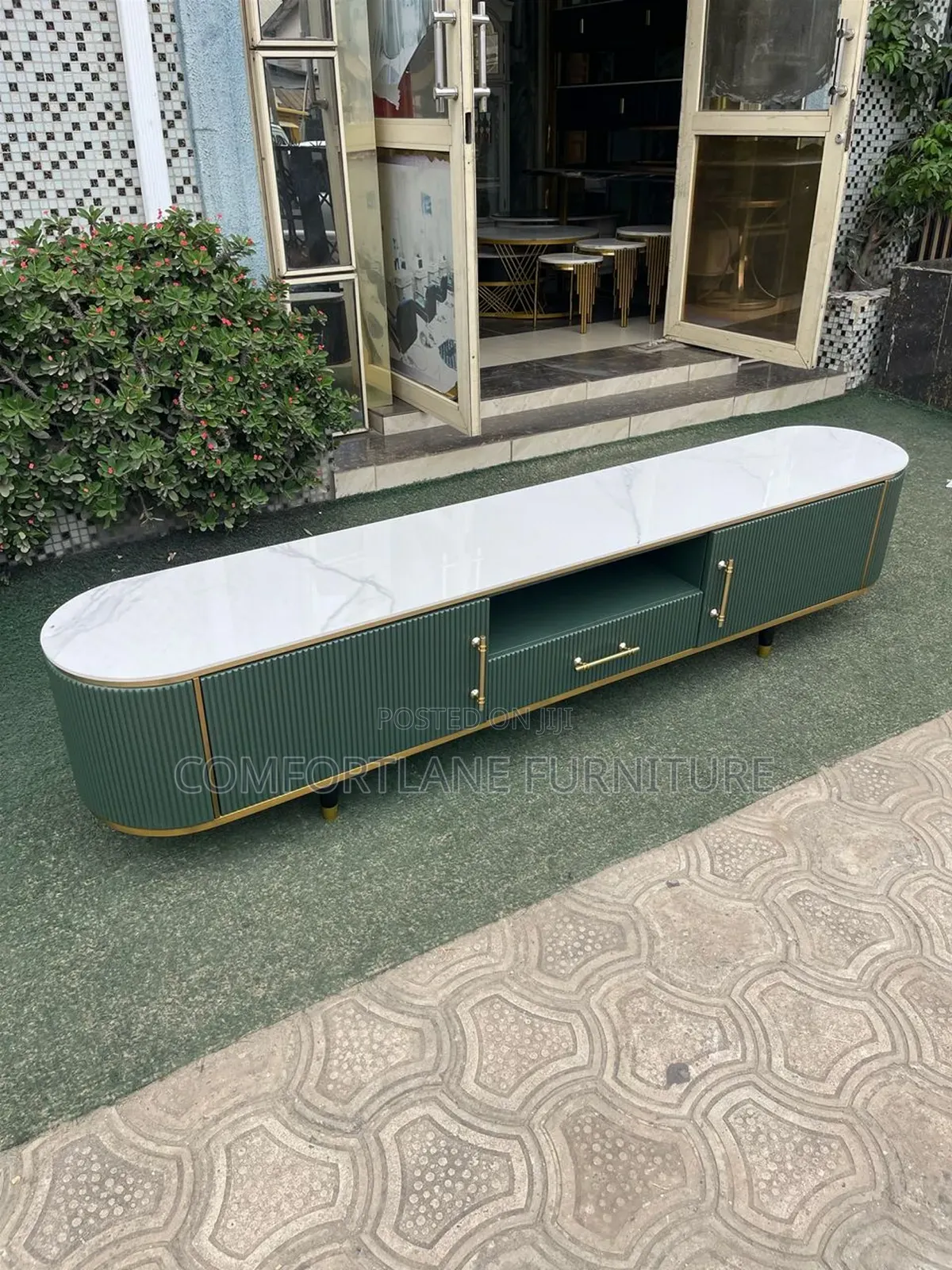 Tv Console (Marble Top)2 Meters