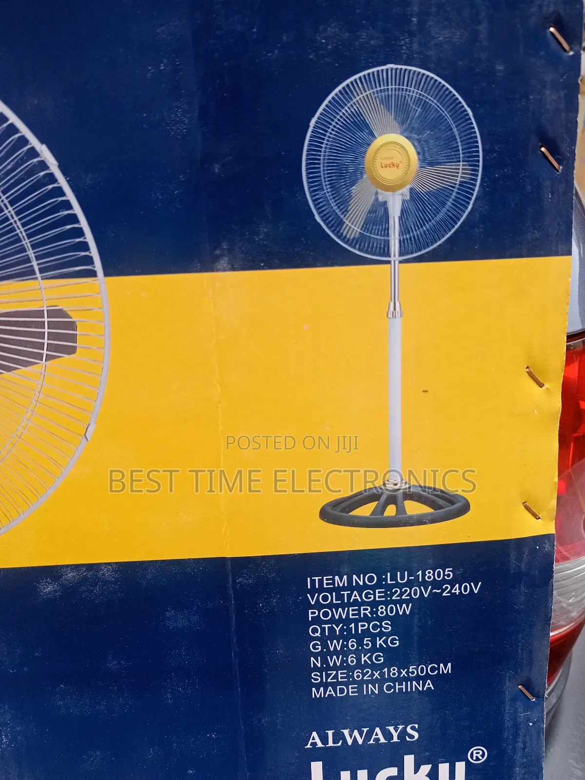 18" Always Lucky Electric Stand Fan