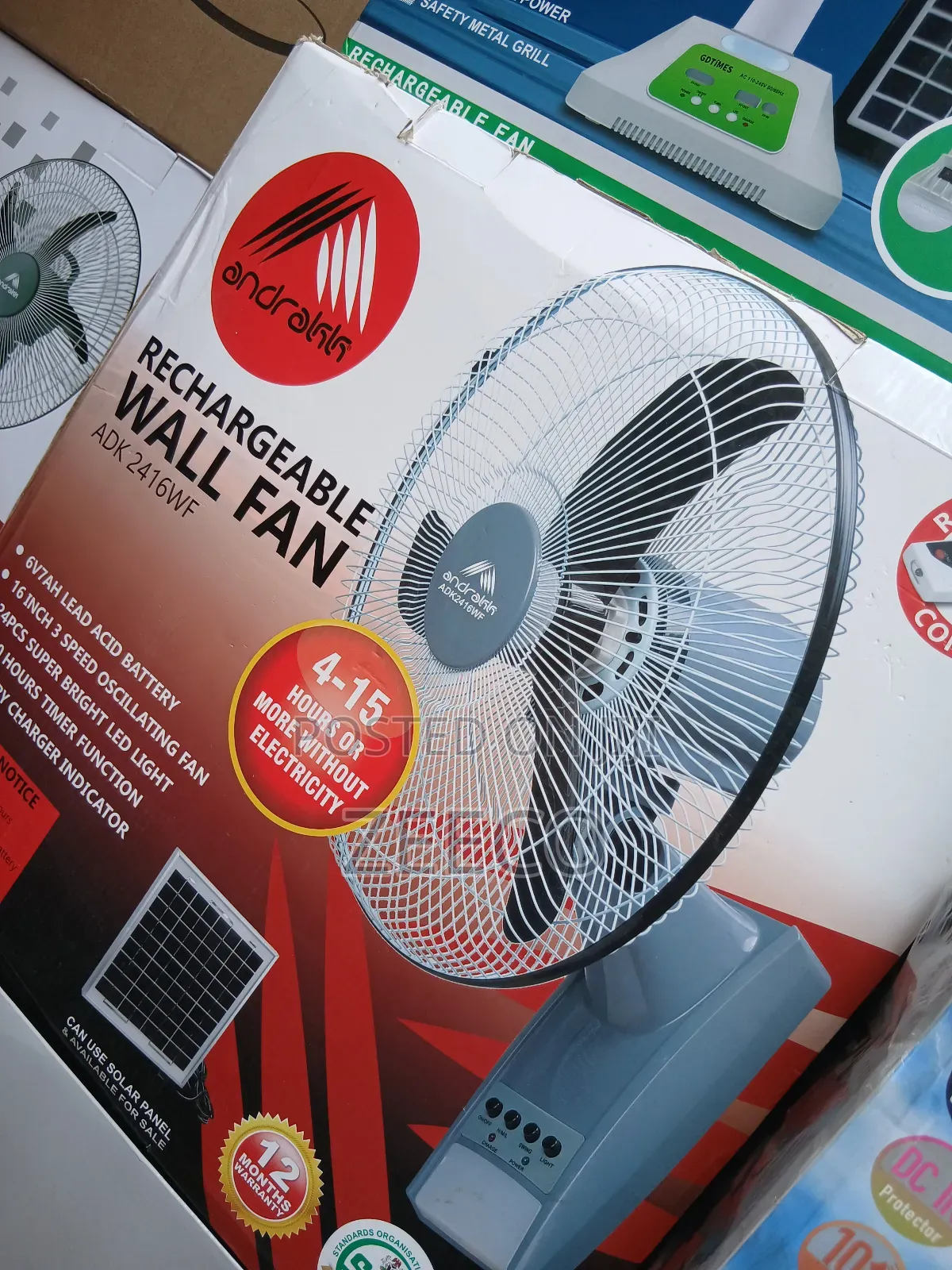 16" Rechargeable Wall Fan