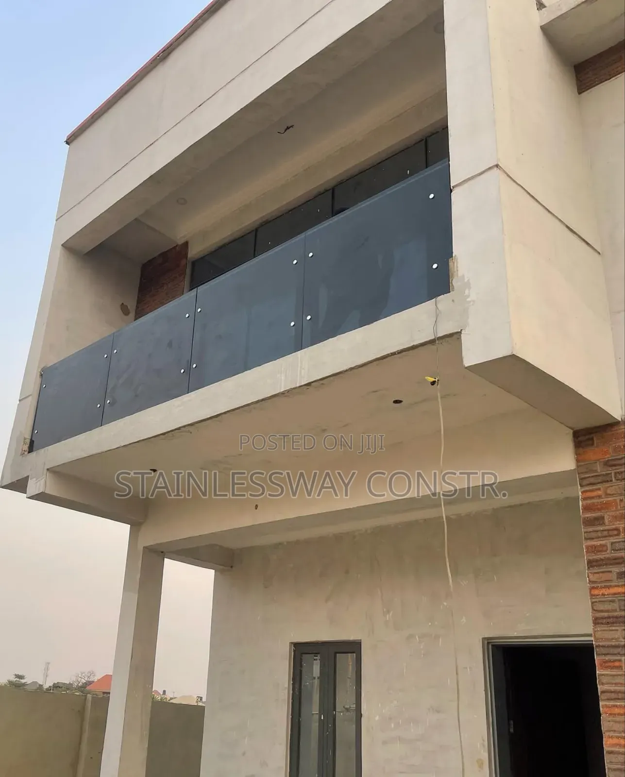 Dark Grey Glass Railing Accor
