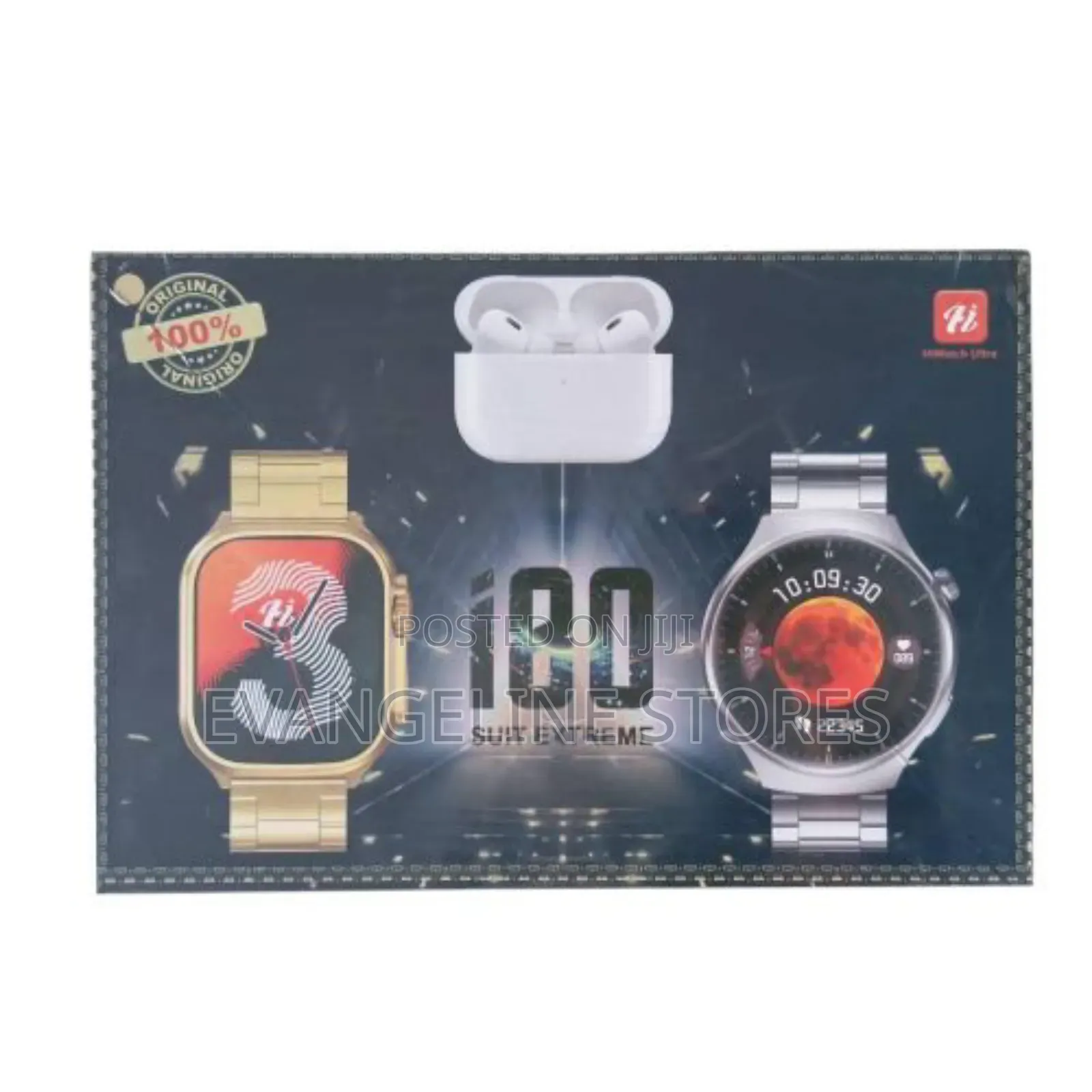 Luxury I80 Suit Extreme Watch, 2 Watches 7 Straps and Airpod