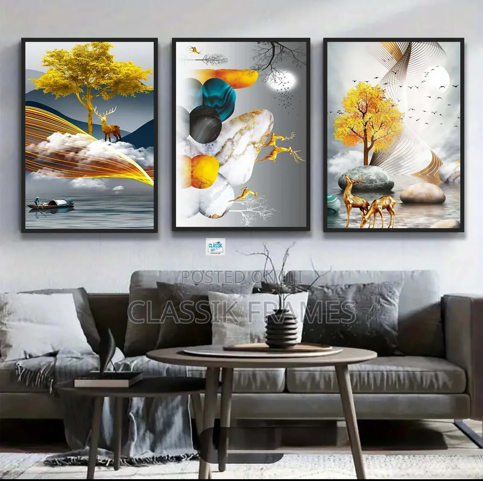 Hd Framed Acrylic Designs Flows Digi Painting Wall Arts