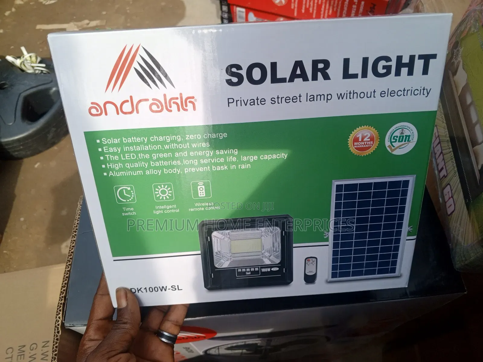 Andrakk Solar Private Street Lamp Without Electrical