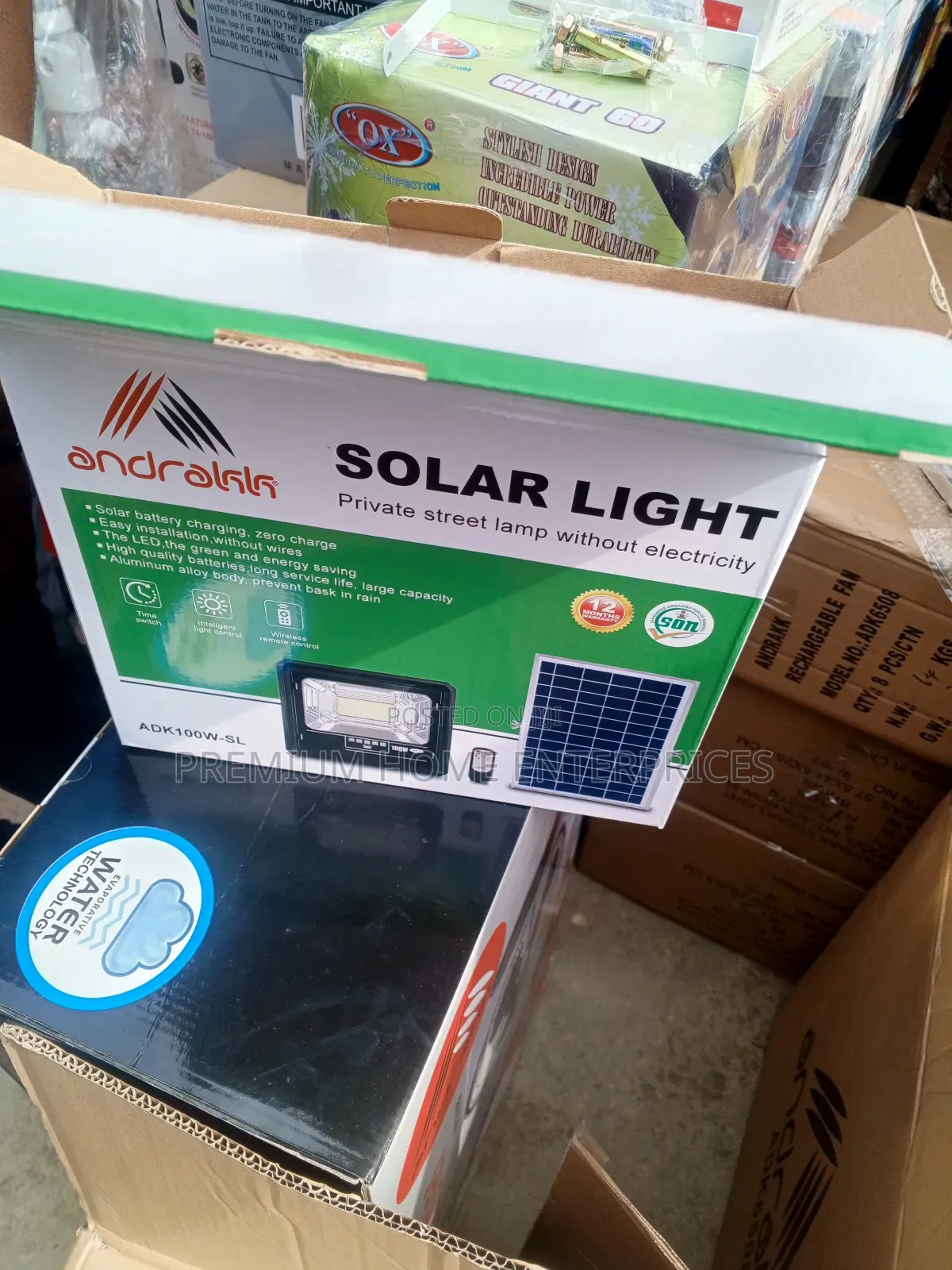 Andrakk Solar Private Street Lamp Without Electrical