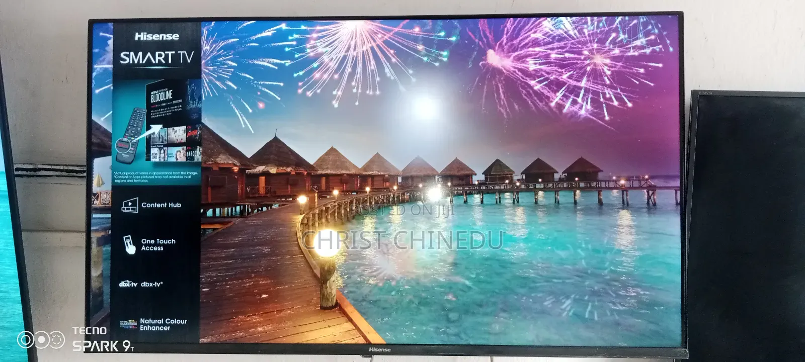 Uk Neatly Used 40inches Hisense Frameless Smart Tv Uhd