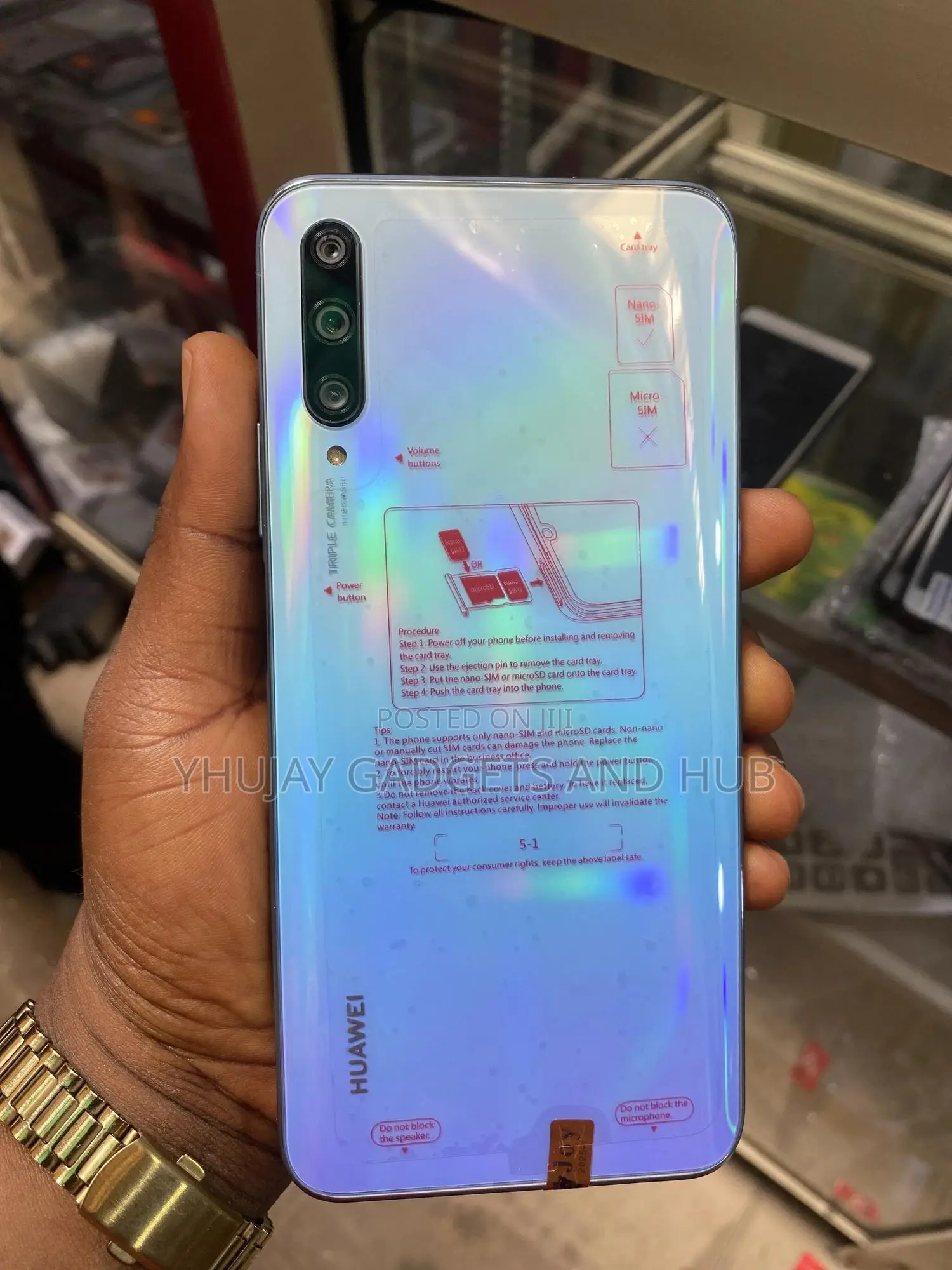 New Huawei Y9s 128 GB Blue