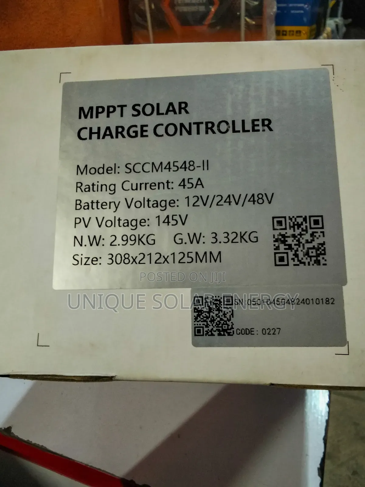 45ah MPPT 12v/24v/36v/48v Felicity Charge Controller