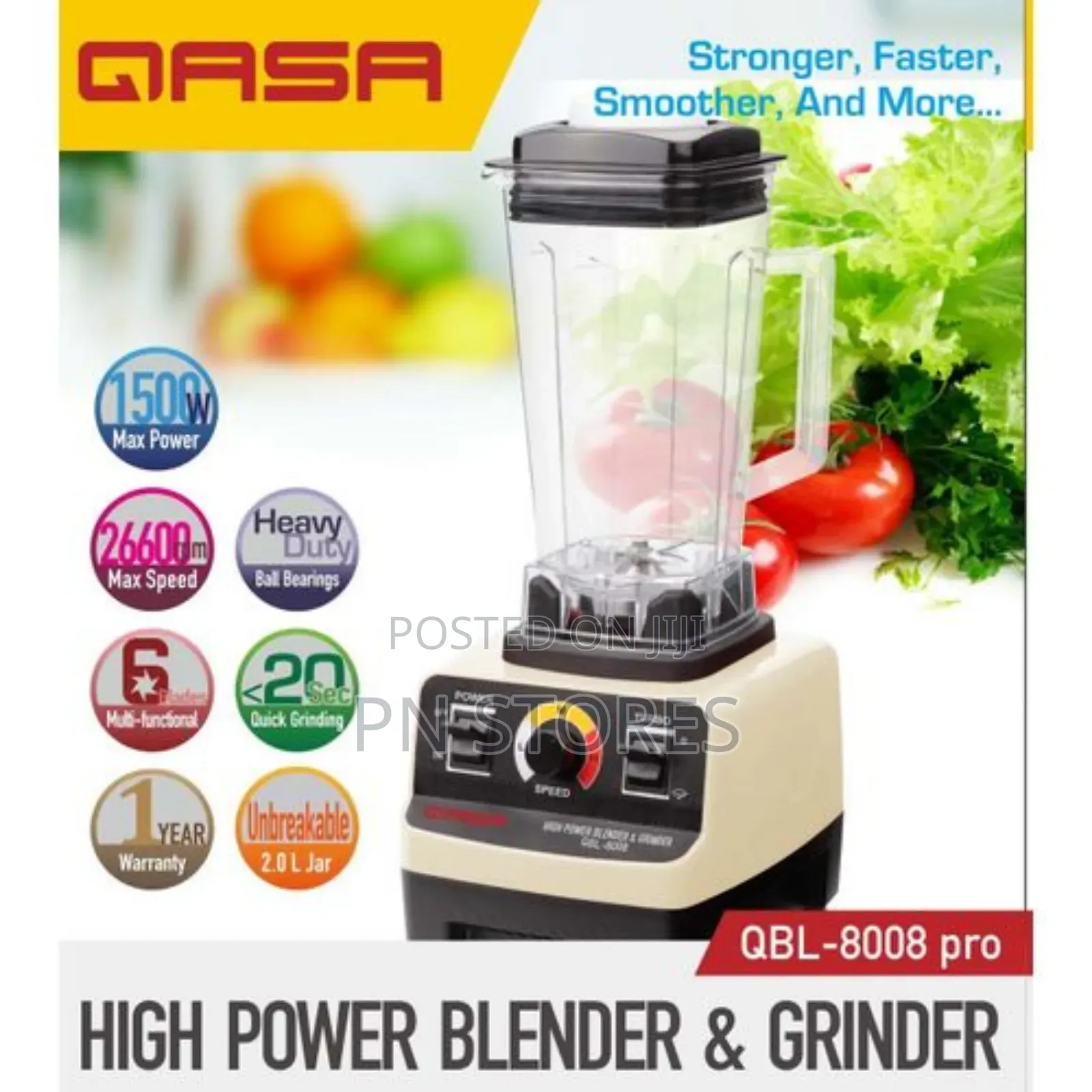 Qasa High Power Blender Grinder QBL-8008pro