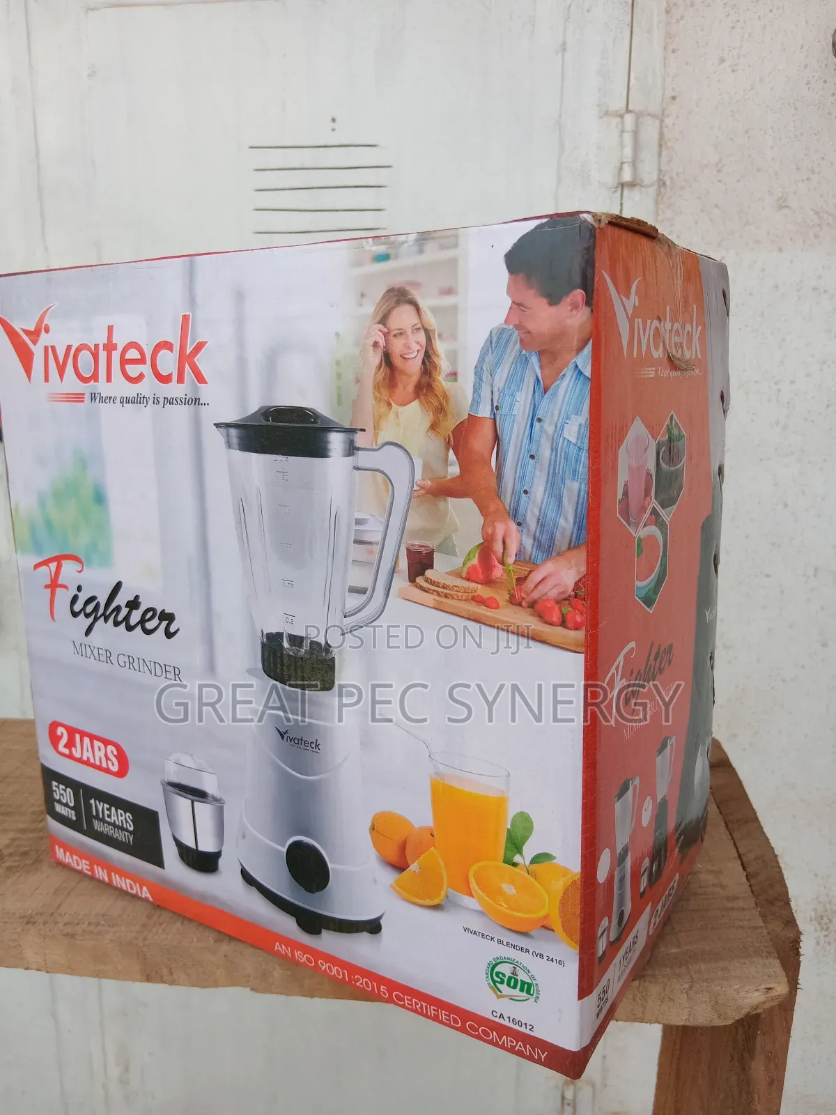 Vivateck 550w 2 Jar Blender, Mixer and Grinder