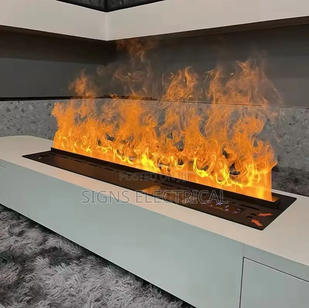 Fake Fire Tv Stand Decoration 3d Led Plug-In