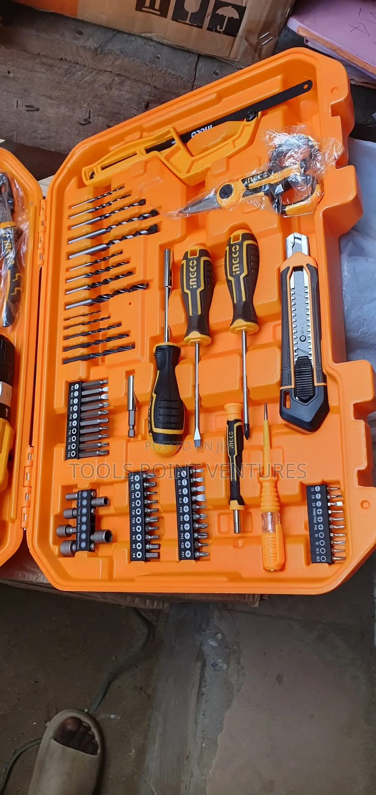 20v Li-Ion Impact Drill 165pcs Tool Kit Set