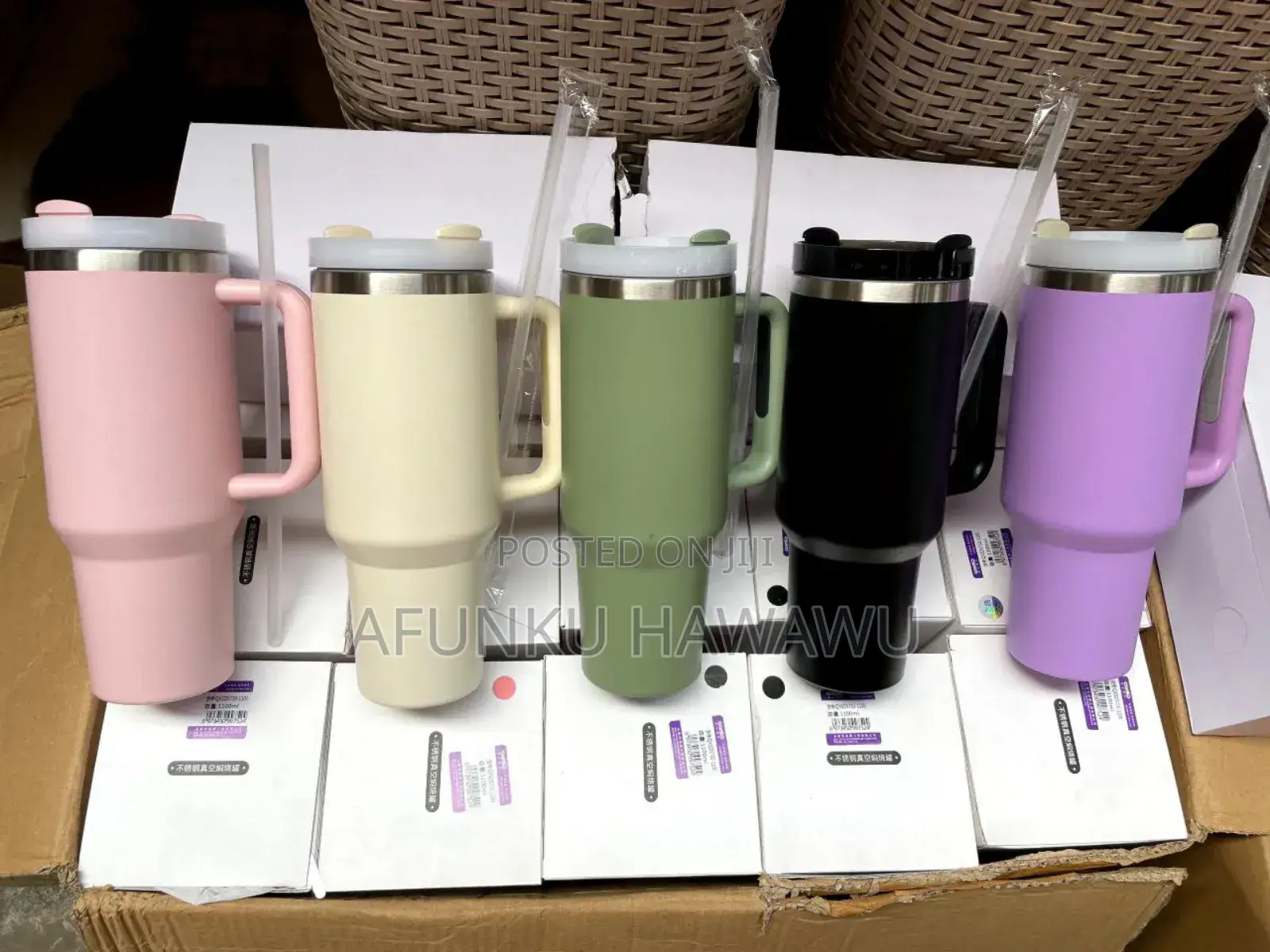 Mug With Lid and Straw Thermo