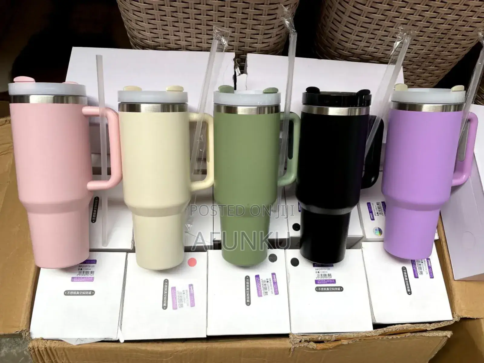Mug With Lid and Straw Thermo