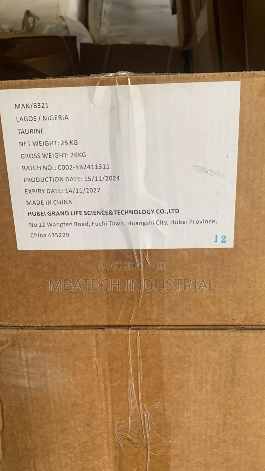 Taurine 25kg
