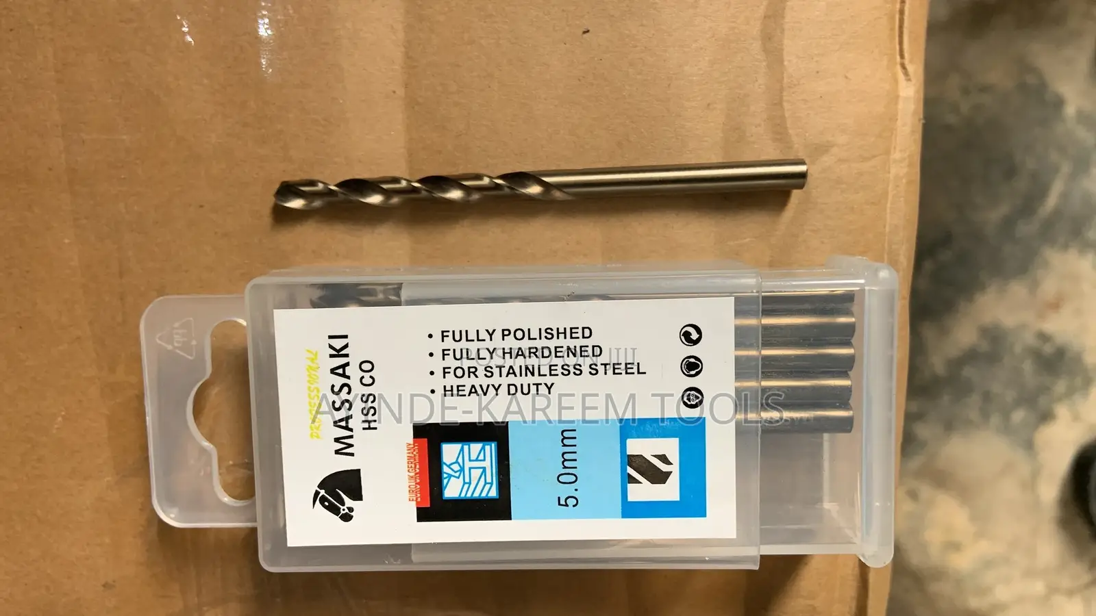 10pcs (5mm) HSS Stainless Drill Bit Set