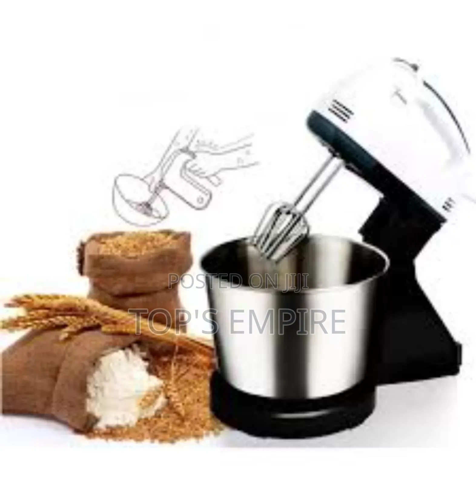 2ltr Maximus Stand Mixer With Bowl (7 Speed Control)