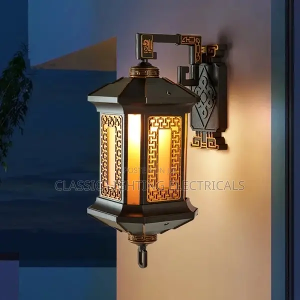 New Chinese-Style Outdoor Wall Lamp Waterproof Garden Lamp