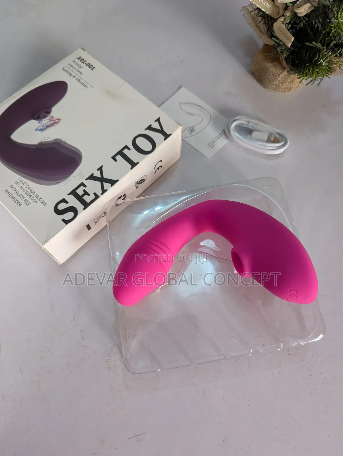 Mary Sucker Wearable Vibrator 2in1 Double Pleasure Dildo Sex