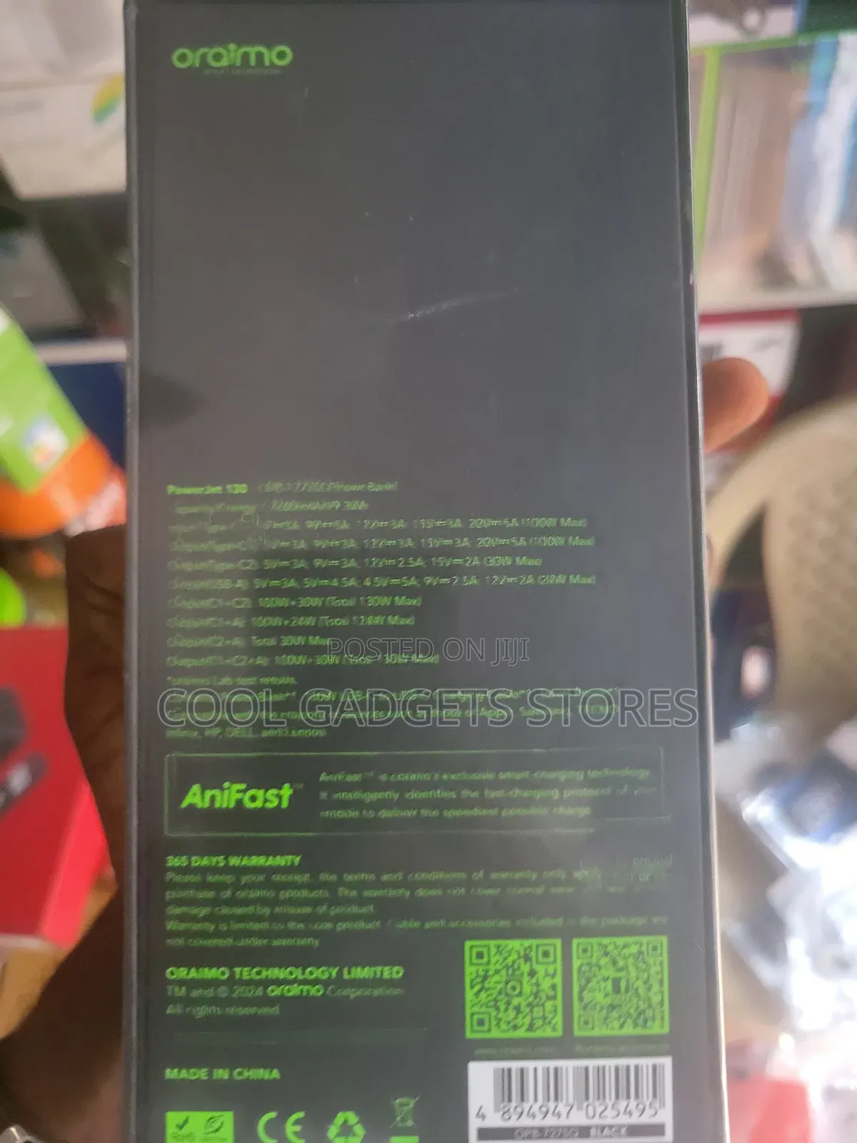 Oraimo Powerjet 130 27600mah 130w Power Bank for Laptop